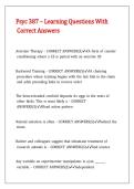Psyc 387 &ndash; Learning Questions With Correct Answers