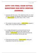 ASTR 1345 CH&period;1 &lpar;UTA&rpar; ACTUAL  QUESTIONS 2026 WITH VERIFIED  ANSWERS&period; 