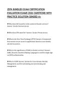 ZDTA BUNDLED EXAM CERTIFICATION EVALUATION EXAMS 2026 QUESTIONS WITH PRACTICE SOLUTION GRADED A&plus;