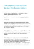 QME Competency Exam Prep Guide Questions With Complete Solutions&period;