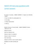 NACCC CFC test prep questions with correct answers