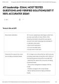 ATI leadership- EXAM&comma; MOST TESTED QUESTIONS AND VERIFIED SOLUTIONS&sol;GET IT 100&percnt; ACCURATE&excl;&excl; 2026&excl;&excl;