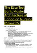 2026&sol;2027 Canadian Nursing Elite Test Bank&colon; NCLEX&comma; Jurisprudence & Pathophysiology &vert; 88 Q&A with Rationales