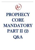 Prophecy Assessments - Core Mandatory Part I Questions And Answers 2022&sol;2023