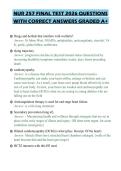 UR 257 FINAL TEST 2026 QUESTIONS WITH CORRECT ANSWERS GRADED A&plus;