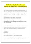 AIC 301 - Expanding Your Claims Perspective Questions And Answers &sol; 100&percnt; Verified Solution 2026