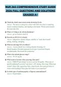 NUR 265 COMPREHENSIVE STUDY GUIDE 2026 FULL QUESTIONS AND SOLUTIONS GRADED A&plus;