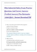 Ohio Industrial Safety Exam Questions and Answers 2026 Study Guide Practice