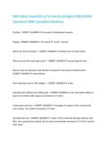 NHI Safety Inspection of In-Service Bridges FINAL EXAM Questions With Complete Solutions