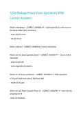 5236 Biology Praxis Exam Questions With Correct Answers 