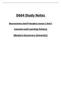WGU D664 Final Exam Study Guide &ndash; Neuroscience & Learning Theories