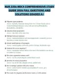 NUR 2356 MDC4 COMPREHENSIVE STUDY GUIDE 2026 FULL QUESTIONS AND SOLUTIONS GRADED A&plus;