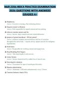 NUR 2356 MDC4 PRACTICE EXAMINATION 2026 QUESTIONS WITH ANSWERS GRADED A&plus;