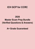 ICH GCP for CCRC Exam Prep &vert; Clinical Research Certification Guide 2026