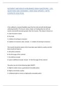ACCIDENT AND HEALTH INSURANCE EXAM QUESTIONS &vert; 231 QUESTIONS AND ANSWERS &vert; NEW 2026 UPDATE &vert; WITH COMPLETE SOLUTION&period;
