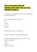 NR 545 ACTUAL EXAMINATION ONE 2026 QUESTIONS WITH ANSWERS GRADED A&plus;