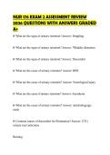 NUR 176 EXAM 2 ASSESSMENT REVIEW 2026 QUESTIONS WITH ANSWERS GRADED A&plus;