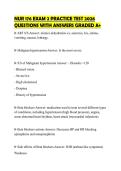 NUR 176 EXAM 2 PRACTICE TEST 2026 QUESTIONS WITH ANSWERS GRADED A&plus;