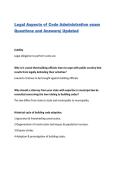 Legal Aspects of Code Administration exam Questions and Answers&vert; Updated