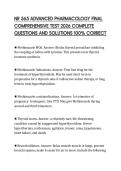 NR 565 ADVANCED PHARMACOLOGY FINAL EXAMPREP STUDY GUIDE 2026 TESTED QUESTIONS WITH ACCURATE ANSWERS