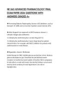 NR 565 ADVANCED PHARMACOLOGY FINAL COMPREHENSIVE TEST 2026 COMPLETE QUESTIONS AND SOLUTIONS 100&percnt; CORRECT