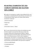NR 668 FINAL COMPREHENSIVE EXAM SCRIPT 2026 SOLVED QUESTIONS WITH FULL SOLUTION