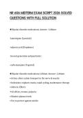 NR 606 MIDTERM EXAM PAPER 2026 QUESTIONS WITH ANSWERS GRADED A&plus;