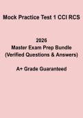 CCI RCS Mock Practice Test 1 &vert; Cardiovascular Certification Prep 2026