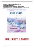Test Bank For Henke's Med-Math Dosage- Calculation&comma;Preparation&comma;  And Administration&comma;10th Edition Author&colon;Susan Buchholz&vert;ISBN&colon;9781975200220&vert; All Chapters 1-10&vert; 100&percnt;  Complete A&plus; Study Guide LATEST VERSION 