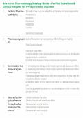 Advanced Pharmacology Mastery Guide - Verified Questions & Clinical Insights for A&plus; Guaranteed Success