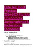 2026&sol;2027 Florida Chiropractic Jurisprudence Exam&colon; Elite Test Bank & Study Guide 