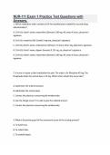 NUR-111 Exam 1 Practice Test Questions with Answers&period;