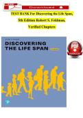 Master lifespan development concepts with this comprehensive test bank based on &OpenCurlyDoubleQuote;Discovering the Life Span&comma; 4th Edition&rdquo; by Robert S&period; Feldman&period; Designed for psychology students&comma; nursing students&comma; and allied health professionals&comma; this package includes chapt