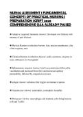 NUR150 ASSESSMENT 1 FUNDAMENTAL CONCEPTS OF PRACTICAL NURSING I PREPARATION SCRIPT 2026 COMPREHENSIVE Q&A ALREADY PASSED