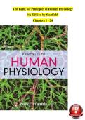 Test Bank for Principles of Human Physiology 6th Edition by Stanfield Chapters 1 - 24