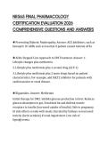 NR565 FINAL PHARMACOLOGY EXAMINATION TEST 2026 COMPLETE QUESTIONS AND ANSWERS GRADED A&plus;