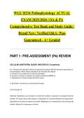 WGU D236 Pathophysiology ACTUAL EXAM 2025&sol;2026 &vert; OA & PA Comprehensive Test Bank and Study Guide &vert; Brand New &vert; Verified Q&A &vert; Pass Guaranteed - A&plus; Graded