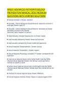 NR507 ADVANCED PATHOPHYSIOLOGY PRACTICE QUESTION BANK 2026 SOLVED ANSWERS GRADED A&plus;NR507 ADVANCED PATHOPHYSIOLOGY PRACTICE QUESTION BANK 2026 SOLVED ANSWERS GRADED A&plus;