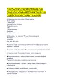 NR507 ADVANCED PATHOPHYSIOLOGY COMPREHENSIVE ASSESSMENT 2026 FULL QUESTIONS AND CORRECT ANSWERS