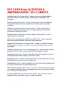 DSA 5 ERS Exam QUESTIONS & ANSWERS RATED 100&percnt; CORRECT&period;