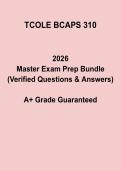 TCOLE BCAPS 310 Study Guide &vert; Texas Law Enforcement Exam Prep 2026