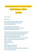 Test Bank for Varcarolis&rsquo; Essentials of Psychiatric Mental Health Nursing 3rd Edition &vert; Psychiatric Nursing Exam Questions & Answers