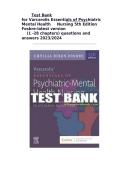 Test Bank for Varcarolis Essentials of Psychiatric Mental Health Nursing&comma; 5th Edition by Hellen E&period; Fosbre & Margaret Jordan Halter &lpar;Complete Chapters 1&ndash;28 &ndash; Questions & Answers&rpar;
