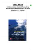 Fundamentals of Financial Accounting 8e &lpar;Phillips & Clor-Proell&rpar; Test Bank &vert; Chapters 1-13 Covered &vert; Verified A&plus;