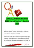 CGEO 702  EXAM COMPLETE PACKAGE DEAL