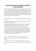 NR 509 Advanced Physical Assessment Exam Study Guide & Notes 2026