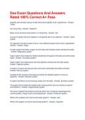 Dsa Exam Questions And Answers Rated 100&percnt; Correct A&plus; Pass