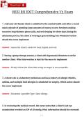 Verified HESI RN EXIT Comprehensive Exam V3 study guide with detailed questions and answers