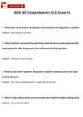 HESI RN EXIT Comprehensive Exam V1 study guide with verified questions and answers&period;