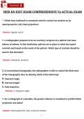 Verified HESI RN EXIT Comprehensive Exam V2 study guide with actual exam questions and answers&period;
